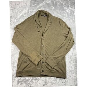Polo Ralph Lauren RLX Mens Shawl Collar Button Front Cardigan Sweater Green